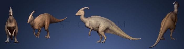 3D model Parasaurolophus (STL)